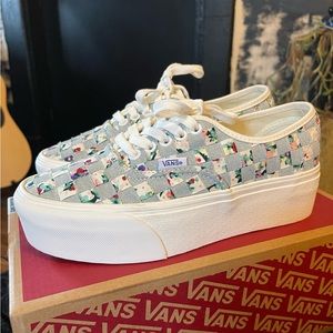 Vans Authentic Stackform Woven Floral Checkerboard